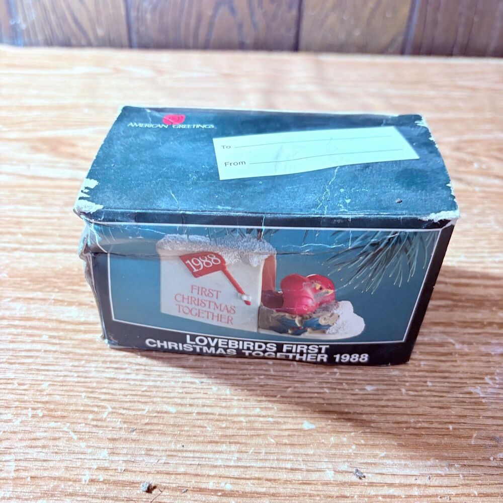 American Greetings 1987 First Christmas Together Christmas Ornament